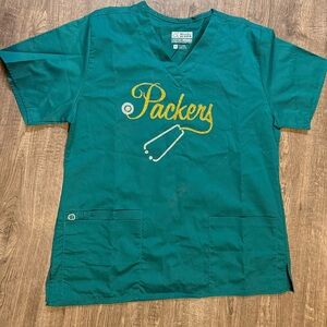 Green Bay Packers WonderWink Scrub Set